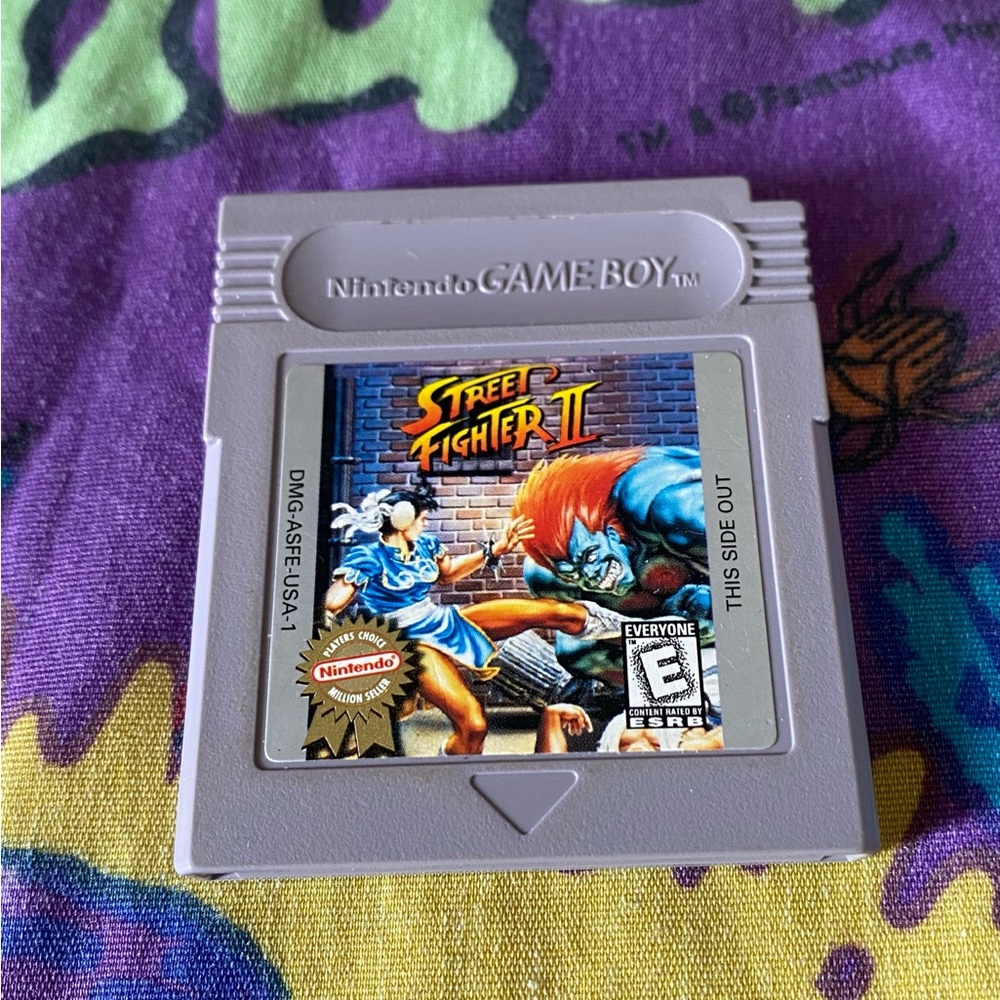 Vintage Street Fighter 2 Gameboy Color Nintendo Game